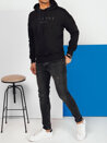 Férfi mintás pulóver Szín Fekete DSTREET BX5676_2