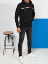 Férfi mintás pulóver Szín Fekete DSTREET BX5731_2