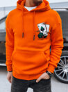Férfi mintás pulóver Szín Narancssárga DSTREET BX5667_1