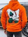 Férfi mintás pulóver Szín Narancssárga DSTREET BX5667_2