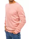 Férfi pulcsi kapucni nélkül rózsaszín színben Dstreet BX5083_2