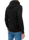Férfi pulcsi kapucnival fekete színben Dstreet BX5130_4