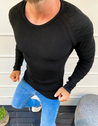 Férfi pulóver fekete színben WX1650