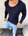 Férfi pulóver gránátkék színben WX1579_1