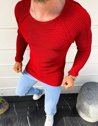 Férfi pulóver piros színben WX1576_2
