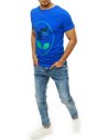 Kék mintás férfi póló Dstreet RX4156_2