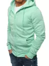 Mentás színű férfi pulcsi kapucnival Dstreet BX5231_3