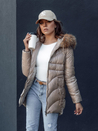 Női WINTERCHIC kapucnis télikabát camel Dstreet TY4438 TY4438_3