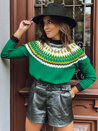 Női hosszú pulóver RUBY GLOW Szín Zöld DSTREET MY2250_1