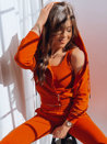 Női kapucnis pulóver MY LOVE Szín Narancssárga DSTREET BY1200_2