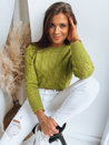 Női rövid pulóver SELAVI Szín Zöld DSTREET MY1943_3