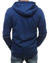 Nyitható férfi pulcsi kapucnival kék színben Dstreet BX4686_4