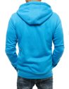 Nyitható férfi pulcsi kapucnival világoskék színben Dstreet BX4689_4