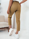 Spodnie damskie materiałowe ERLON żółte Dstreet UY2029_2
